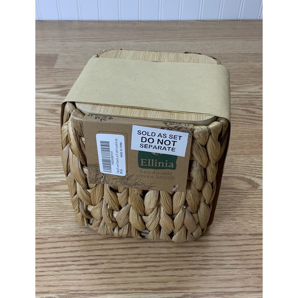 Ellinia Water Hyacinth Tissue Cover Box Square 6" Tall
